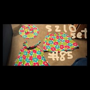 EUC Gymboree Summer Floral Set 10